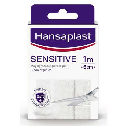Hansaplast Sensitive Anti-bacteriano 1M X 6 Cm